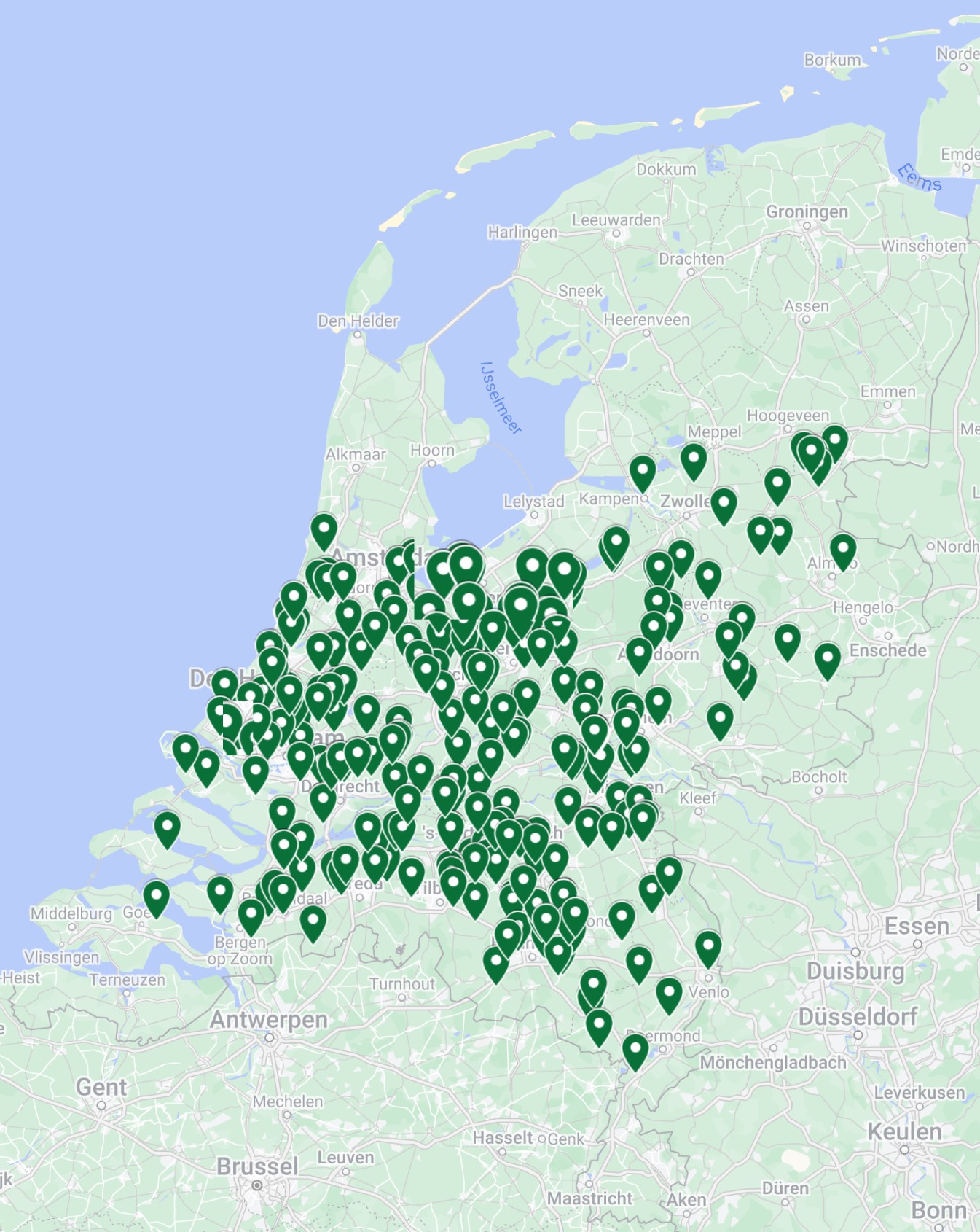 warmtepompinstallaties op bodemenergie in Nederland gerealiseerd door Ynergy